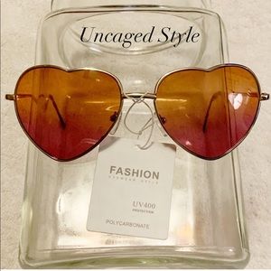 Heart Shaped Ocean Lens Iconic Sunglasses